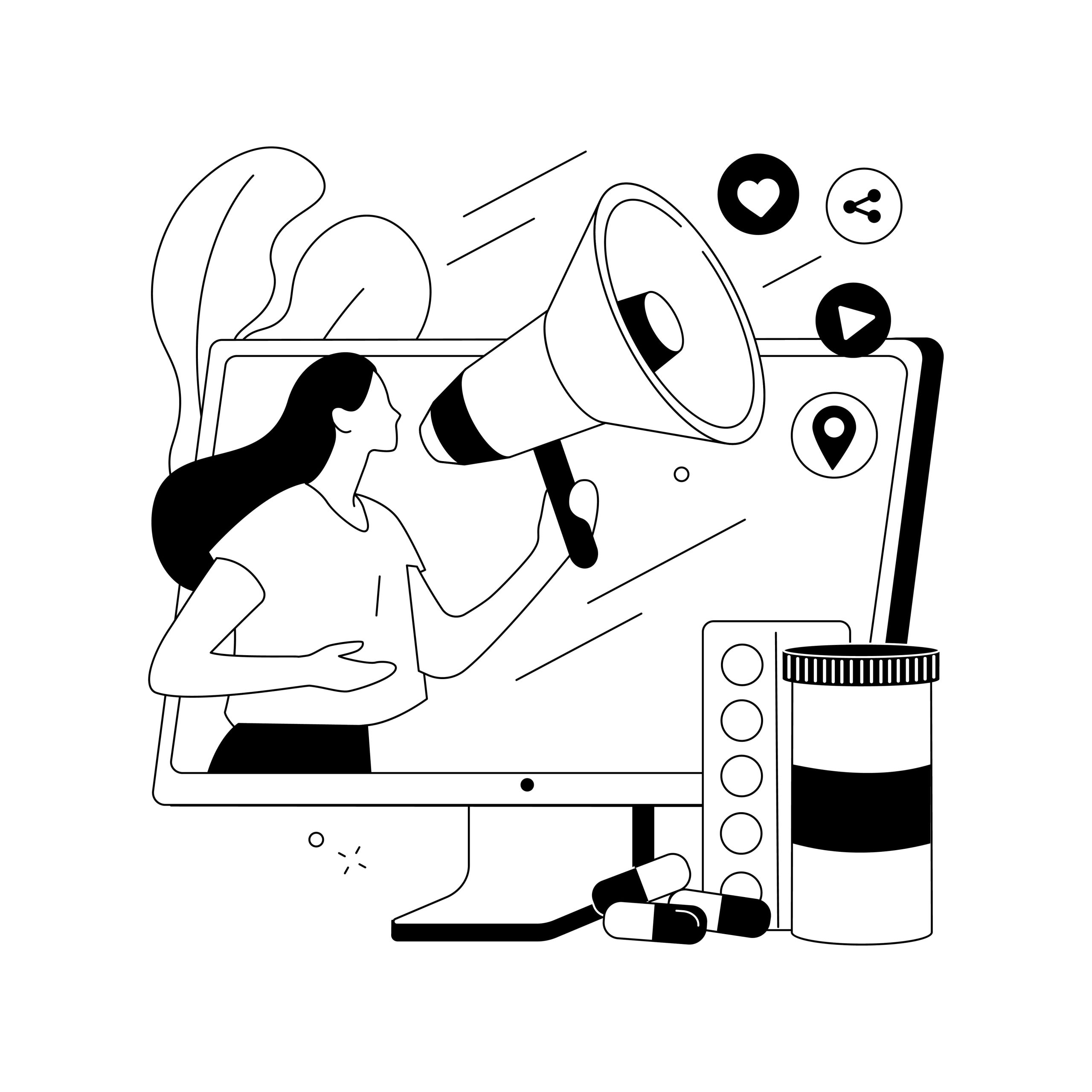Doddle vectorial en blanco y negro