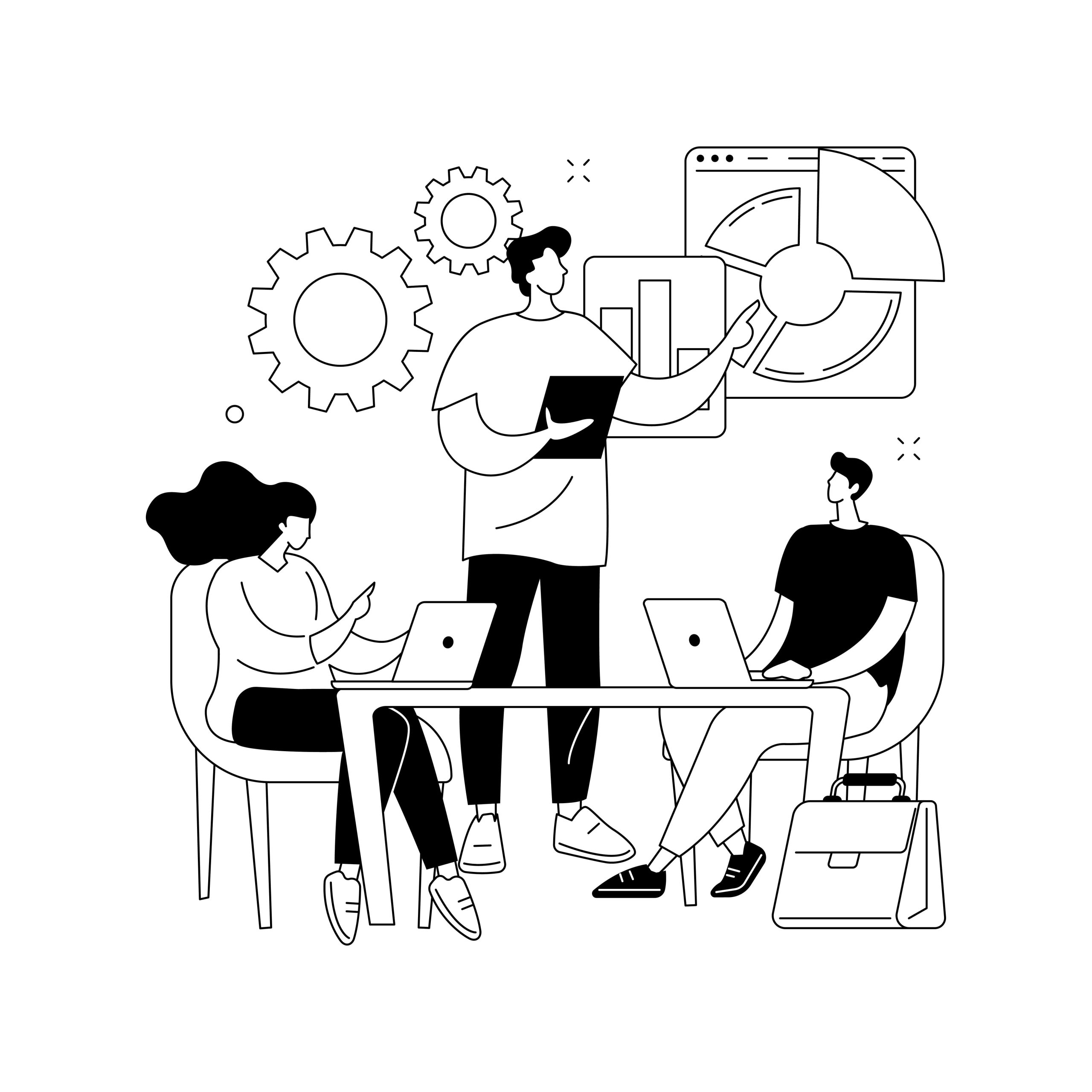 Doddle vectorial en blanco y negro